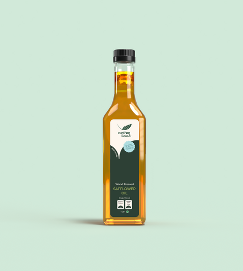 Wood Pressed Safflower Oil – Light, Pure & Heart-Healthy