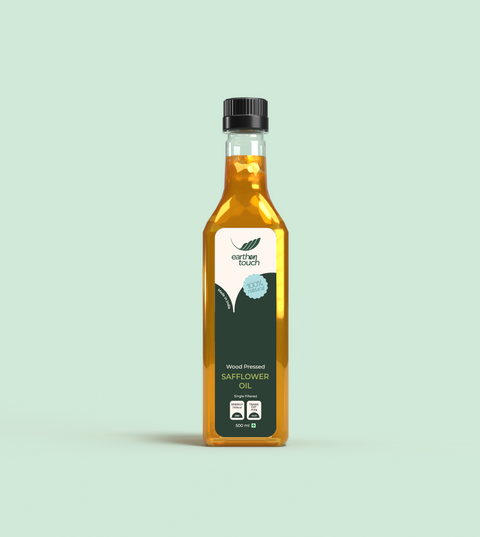 Wood Pressed Safflower Oil – Light, Pure & Heart-Healthy